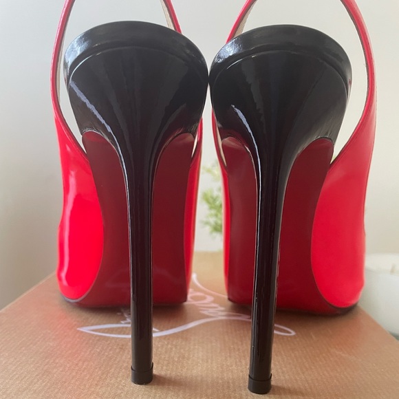 Christian Louboutin Clare slingback Pumps open toe - Picture 10 of 10